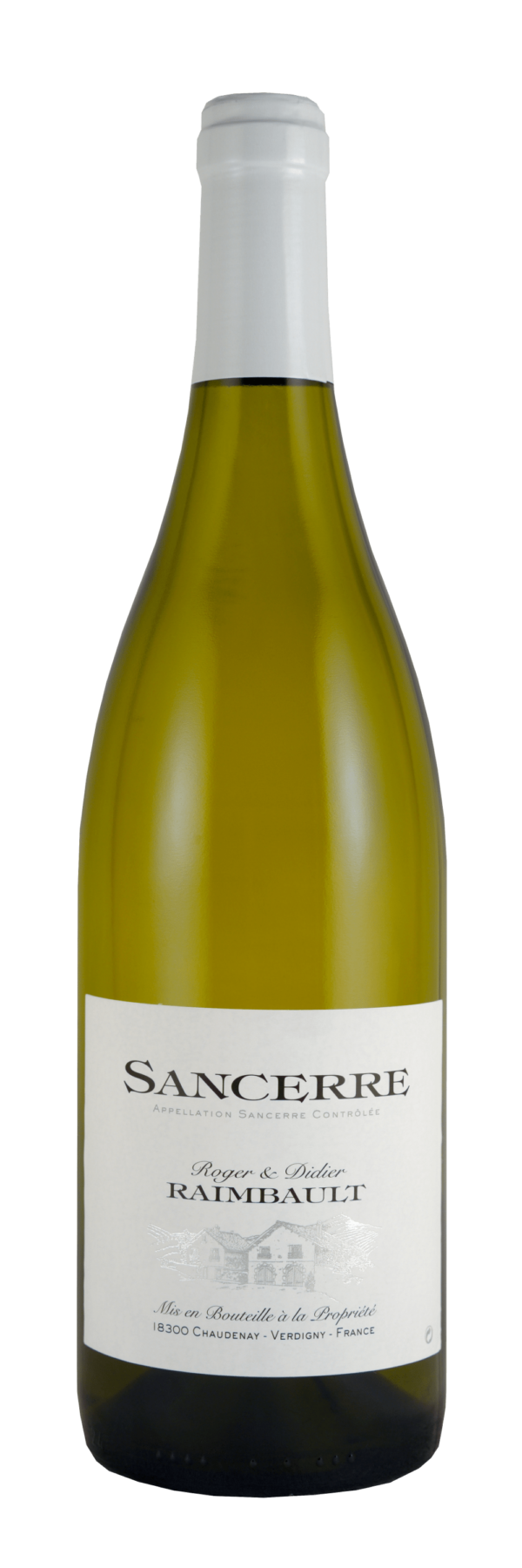 Photo d'une bouteille de vin blanc, présentée sur un fond blanc. Parfait en accompagnement d'un apéritif.