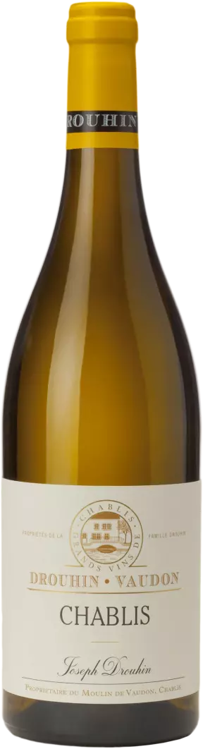 Photo d'une bouteille de vin blanc, présentée sur un fond blanc. Parfait en accompagnement d'un apéritif.