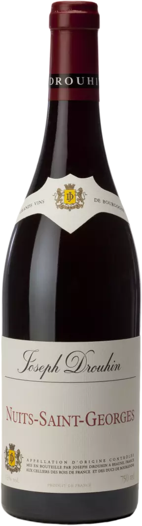 Photo d'une bouteille de vin rouge, présentée sur un fond blanc. Parfait en accompagnement d'un apéritif.