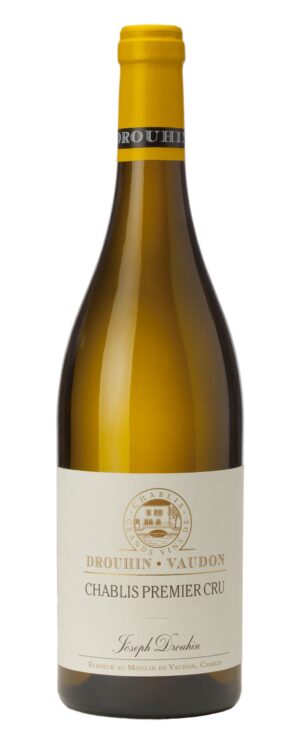 Photo d'une bouteille de vin blanc, présentée sur un fond blanc. Parfait en accompagnement d'un apéritif.