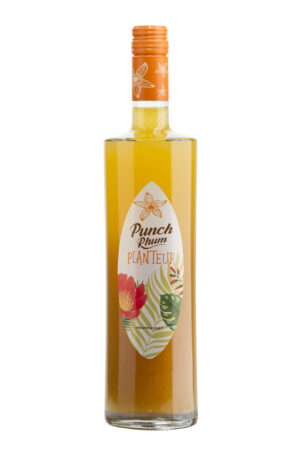 Photo d'une bouteille de rhum, présentée sur un fond blanc. Parfait en accompagnement d'un apéritif.