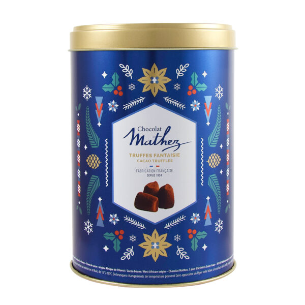 Photo d'un paquet de truffe, présentée sur un fond blanc.
