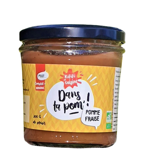 Compote pomme-fraise bio - lecomptoirderaphael