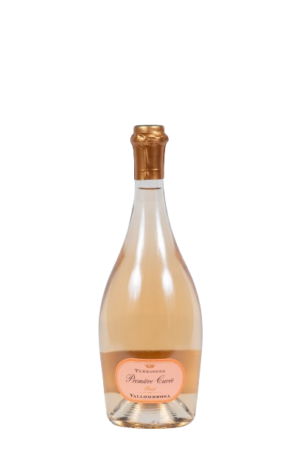 Photo d'une bouteille de rosé, présentée sur un fond blanc. Parfait en accompagnement d'un apéritif.