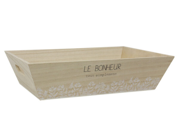 Photo d'une corbeille, présentée sur un fond blanc.