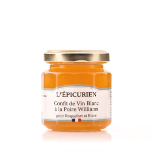Photo d'un confit, présenté sur un fond blanc.