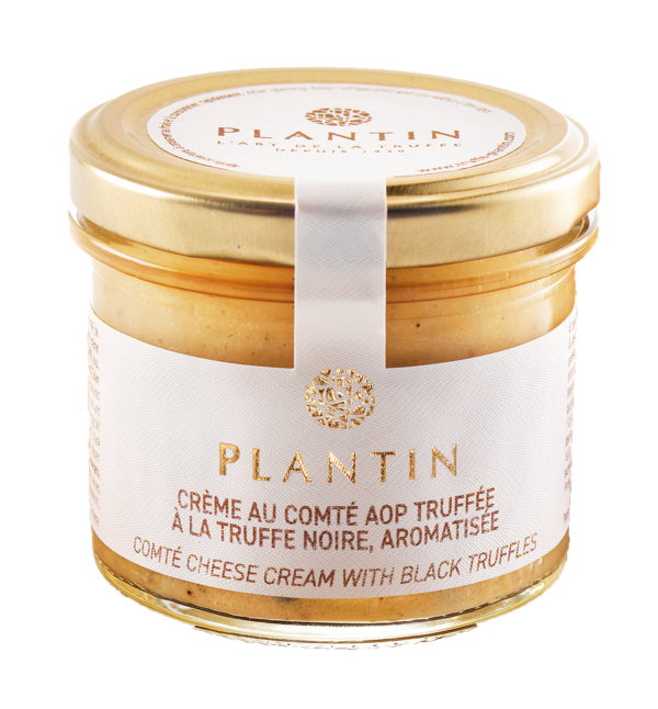 Photo d'une crème, présentée sur un fond blanc. Parfait en accompagnement d'un apéritif.