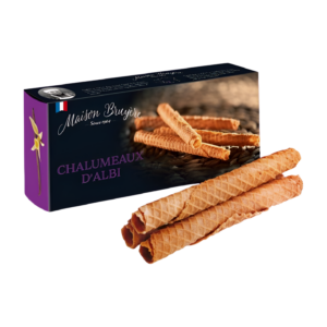 Photo d'un paquet de gaufrette, présentée sur un fond blanc.