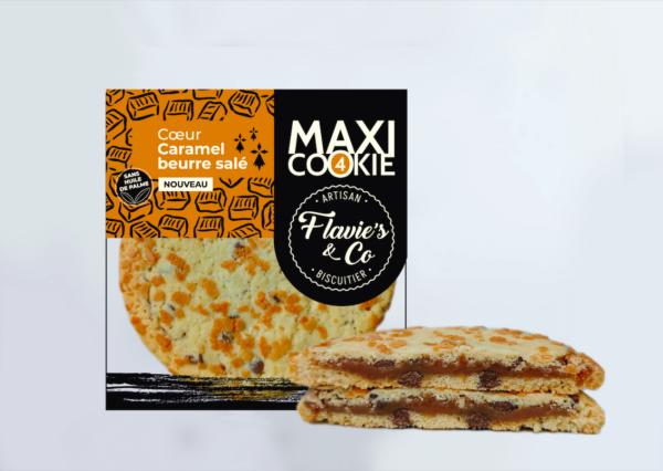 Photo d'un cookie, présenté sur un fond blanc.