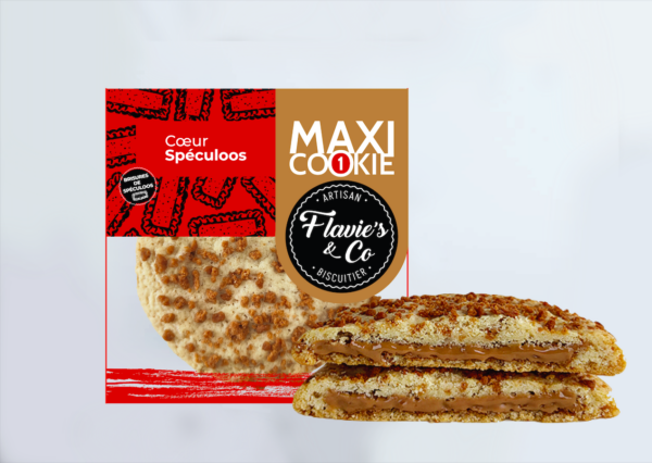 Photo d'un cookie, présenté sur un fond blanc.
