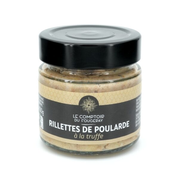 Photo d'une rillette, présentée sur un fond blanc. Parfait en accompagnement d'un apéritif.
