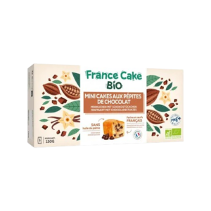 Photo d'un paquet de gâteau, présentée sur un fond blanc.
