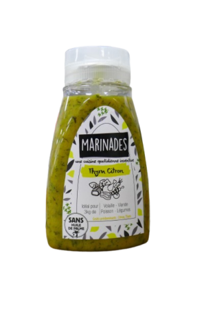 Photo d'un squeezer de marinade, présenté sur un fond blanc.