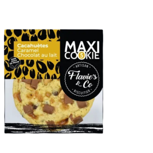 Photo d'un cookie, présenté sur un fond blanc.